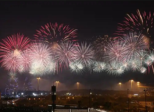 舞钢市焰火晚会